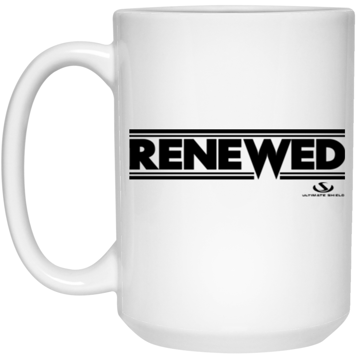 RENEWED 15 oz. White Mug