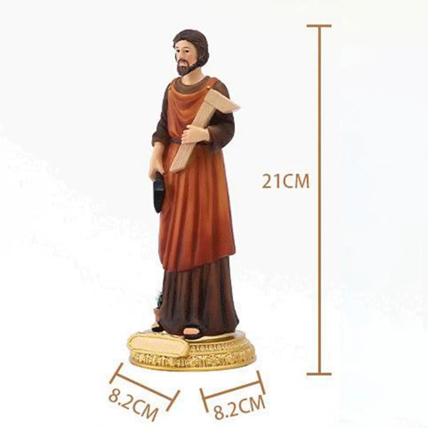 ST Joseph Statue Saint Joseph Figurine Christian Decorative Indoor Decoration Catholic Decor Ornament Sculpture Worker Figure