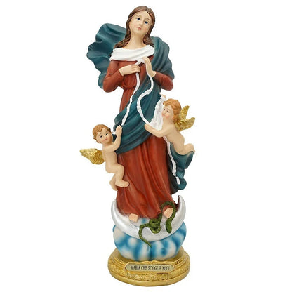 1PC Mary Untier of Knots Statue Home Decoration Our Lady Resin Gifts Catholic Relic Crafts