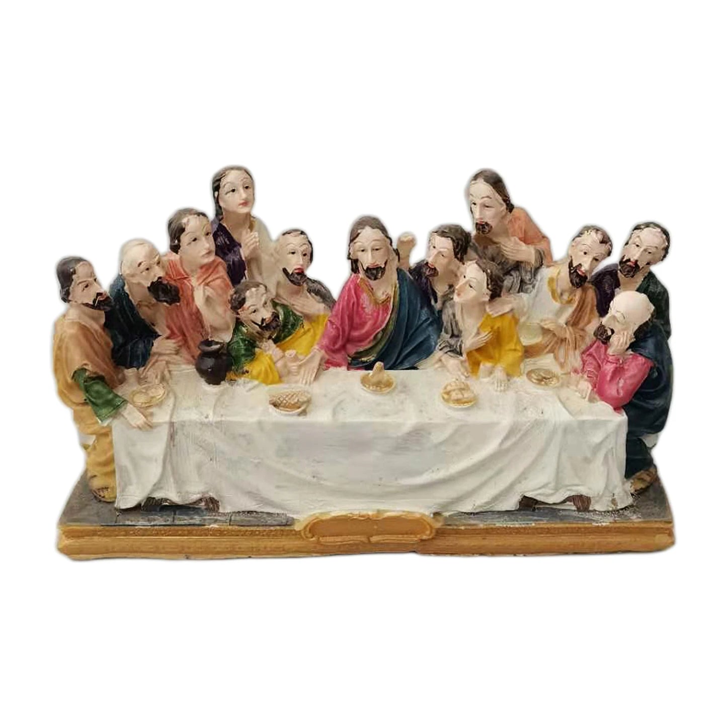 Collection Last Supper Statue Table Top Decoration Holy Religious Figurine House Home Office Car Decor,7"