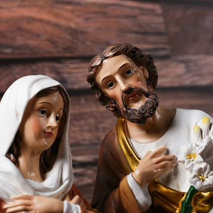 1pc Catholic Christian Jesus Family Statue Figurine Resin Crafts Gifts Home Decoration