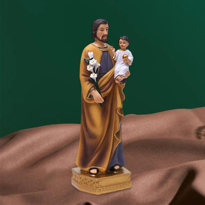 Statues of Saint Joseph And The Child Jesus Catholic Figures Sculpture