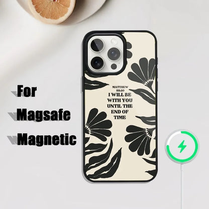 Bible Verse Jesus Christ Phone Case For iPhone 16,15,14,13,12,11,Plus,Pro,Max Mini Magsafe Magnetic Wireless Charging