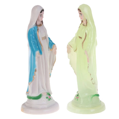 1PC Mary Statue Jesus Home Decoration Gift  Small Ornaments Catholic Mary Statue Madonna Handmade Virgin