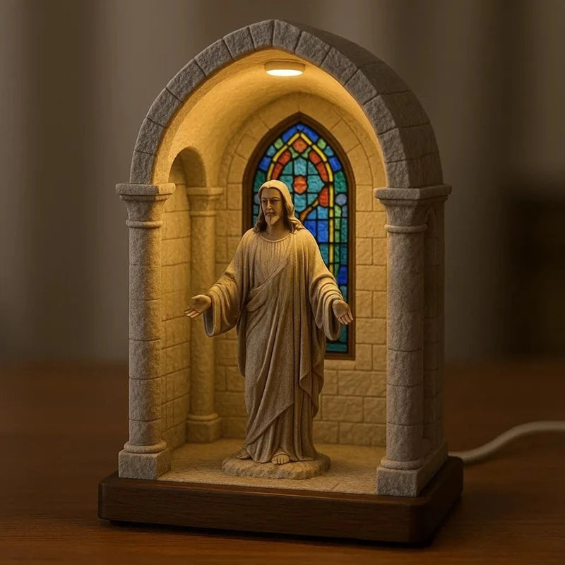 Virgin Mary Resin Statue Classic Religious Figurine Desktop Decoration Home Ornament Catholic Art Craft Gift For Spiritual