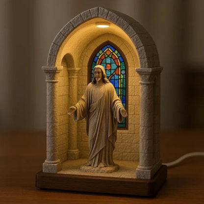 Virgin Mary Resin Statue Classic Religious Figurine Desktop Decoration Home Ornament Catholic Art Craft Gift For Spiritual