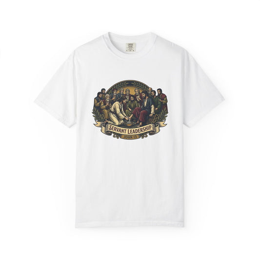 Servant Leadership T-Shirt — Vintage Religious Apostles Design