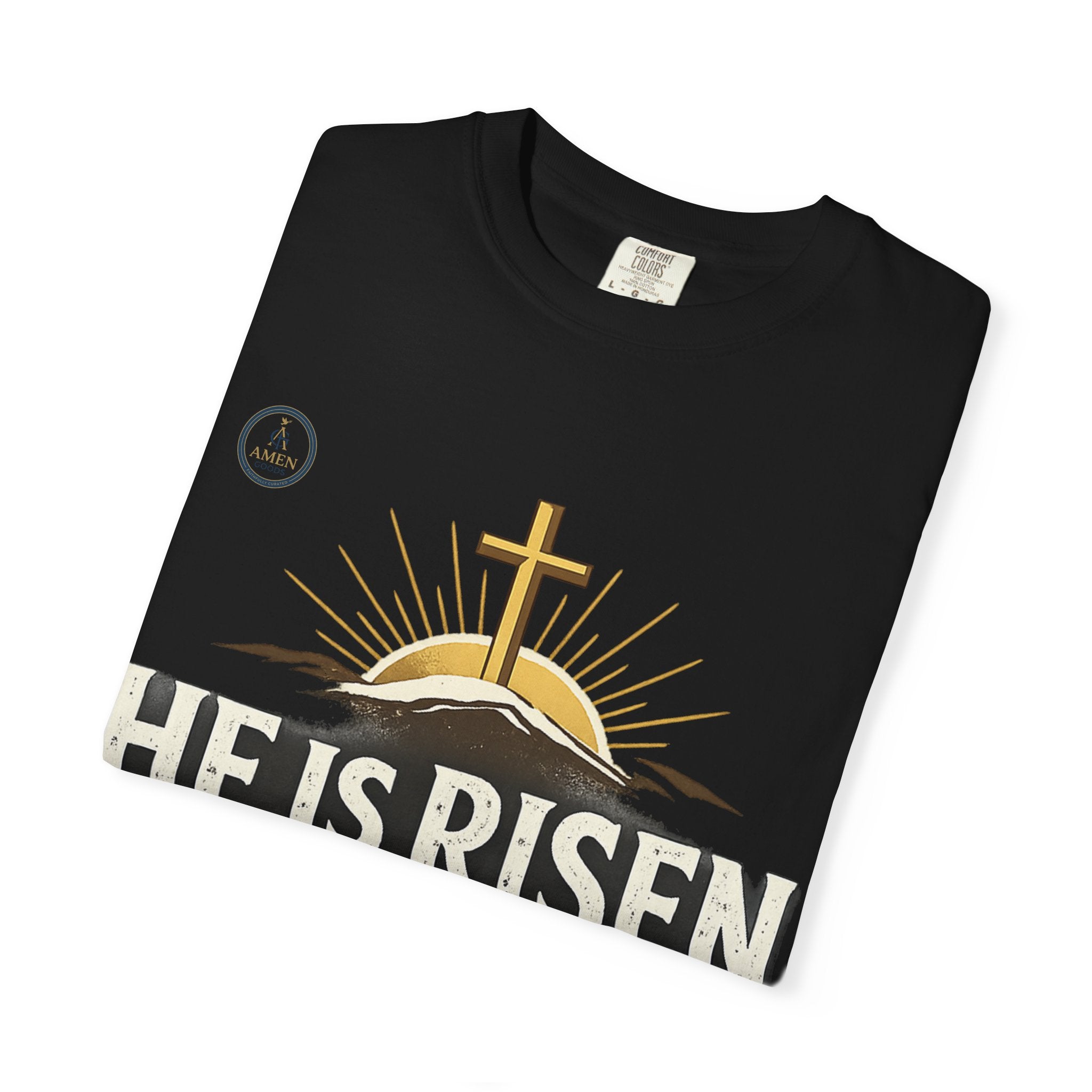 He Is Risen T-Shirt — Matthew 28:6 Easter Christian Tee