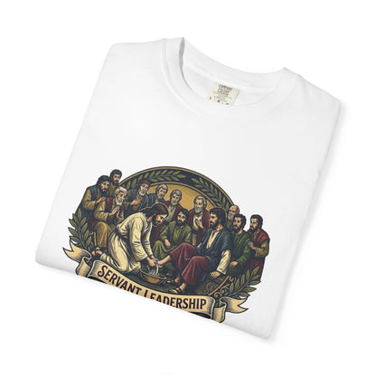 Servant Leadership T-Shirt — Vintage Religious Apostles Design