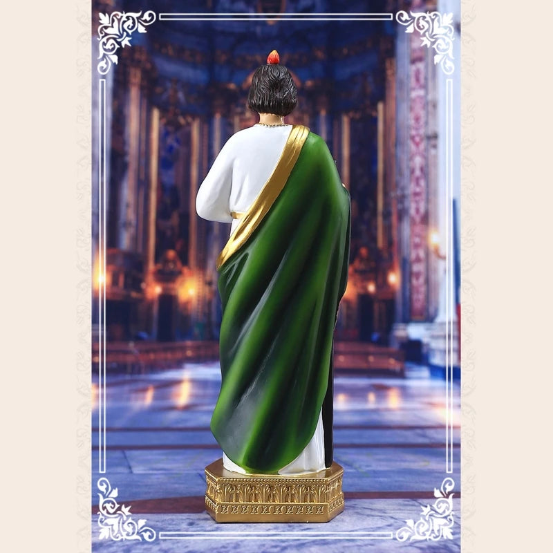 F92B Jude Statue Catholic Christian Hand Painted Holy Religious Figurine for Home Bedroom Church Decoration Gift