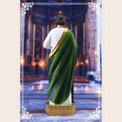 F92B Jude Statue Catholic Christian Hand Painted Holy Religious Figurine for Home Bedroom Church Decoration Gift