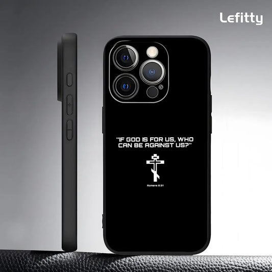 Simple Orthodox Cross Phone Case For IPhone 17 16 15 14 13 12 11 Pro Max Plus Mini Black Frosted Soft Shell Funda