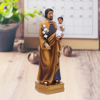 Statues of Saint Joseph And The Child Jesus Catholic Figures Sculpture