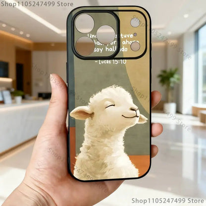 Spanish Jesus Bible Verse Phone Case For iPhone 17,16,15,14,13,12,Pro,Max,Plus,E,SE4,Air,Mini Black Soft Box
