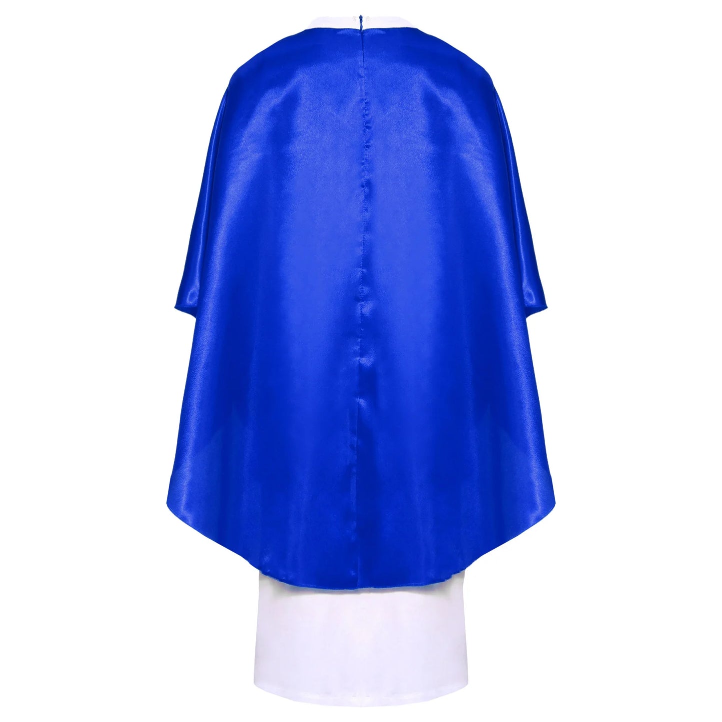 Boys Girls Halloween Priest Cosplay Costume Catholic Pope Vestments Long Sleeve Cape Robe Gown Church Father Clergy Chasuble