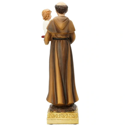 1PC Saint Antonio Statue Icon Catholic Saint Family Prayer Ornaments Jesus Christ Home Decoration Resin Crafts