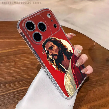 Belief Jesus Bible  Phone Case For iPhone 17,16,15,14,13,12,11 Pro,Max,Plus,XR,Mini,E Clear Full-coverage Soft Cover