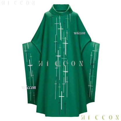 Halloween Costumes Medieval Papa Emeritus Cape Cosplay Middle Ages Black Cloak Full Set Prayer Robes Church Halloween Party Suit