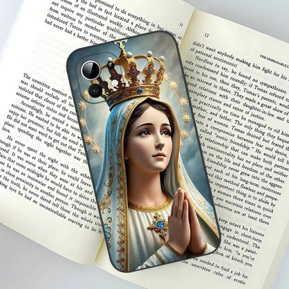 Virgin De Guadalupe Virgen Mary Slim Black Phone Case: Snug Fit For Xiaomi 12,11,12S Ultra & Redmi Note 11,10T,9,9A,8Pro,8T,5G