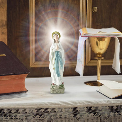 Virgin Mary Statue Religious Sculpture Decoration Desktop Catholic Mary Figurines For Home Wedding Church Display School