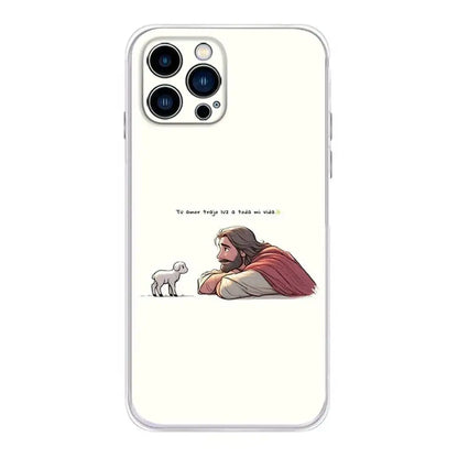 Bible Jesus Christian Verse Phone Case For iPhone 17,16,15,14,13,12,11, Plus,Pro,Max,XR,XS,Plus,E,Mini Transparent Soft Cover