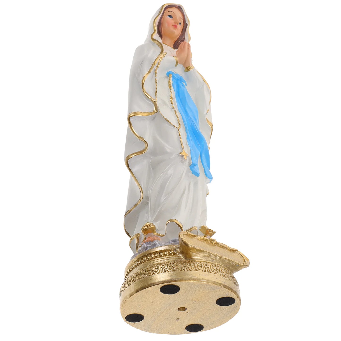 Virgin Mary Statue Resin Decorative Ornament Religious Decor Desktop Catholic Church Adornment Church Decoration