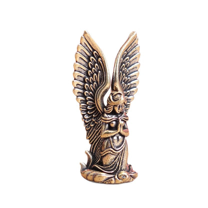 Goddess Angel Figure Home Decor Guardian Angel Statue Decoration Retro Home Decor Desktop Tea Pet Craftwork Bronze Ornament
