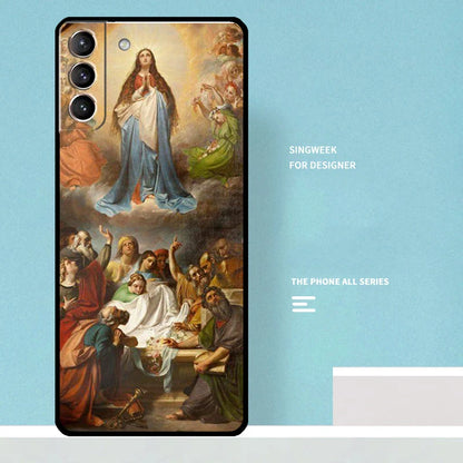 Virgin Mary of Hope Catholic Religious Art Case For Samsung Galaxy S25 Ultra S21 S22 S23 S24 Ultra S20 Plus S25 FE Phone Cover