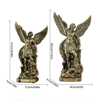 St. Michael Statue for Home Protection Catholic Saint Sculpture Christian Gift Idea Resin Decor Church Altar Figure Home Decor