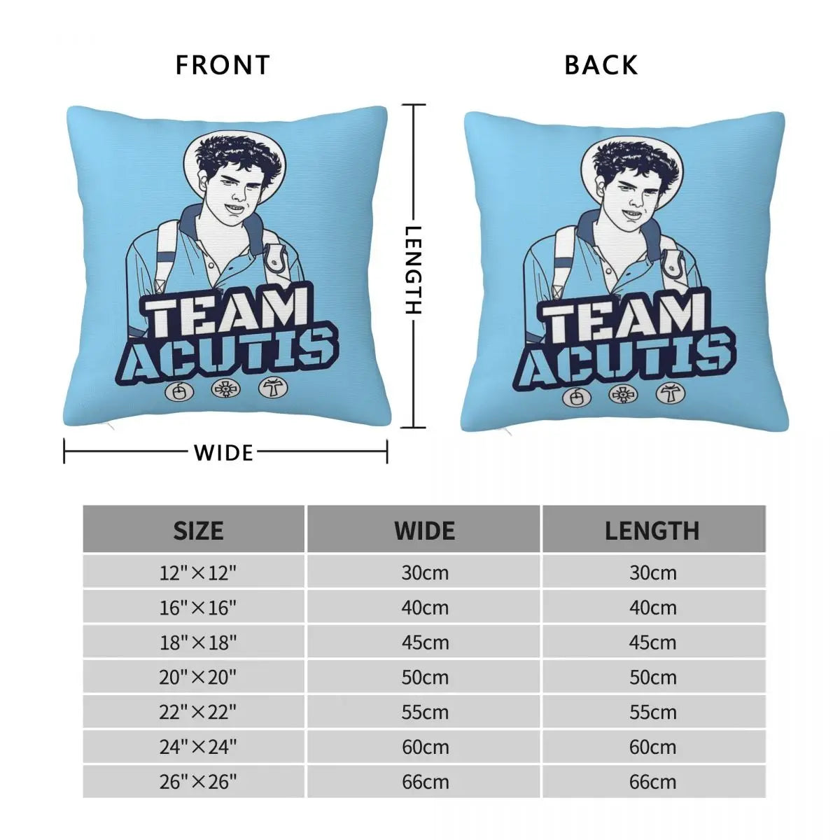 Saint Catholi Carlo Acutis Square Pillowcase Polyester Linen Velvet Pattern Zip Decorative Pillow Case Car Cushion Cover 18"