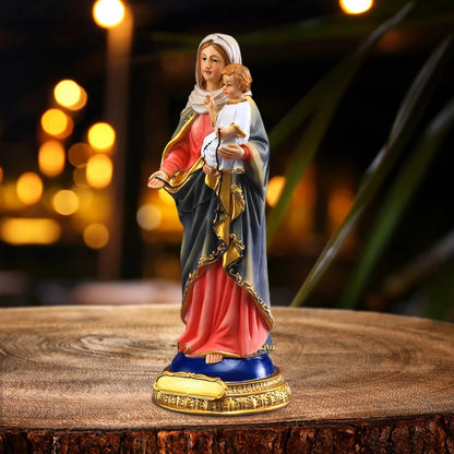 Saint Joseph Carrying Child Jesus Statues Religious Figurines Resin Model Sculpture St. Joseph God Christ Church Desk Décor