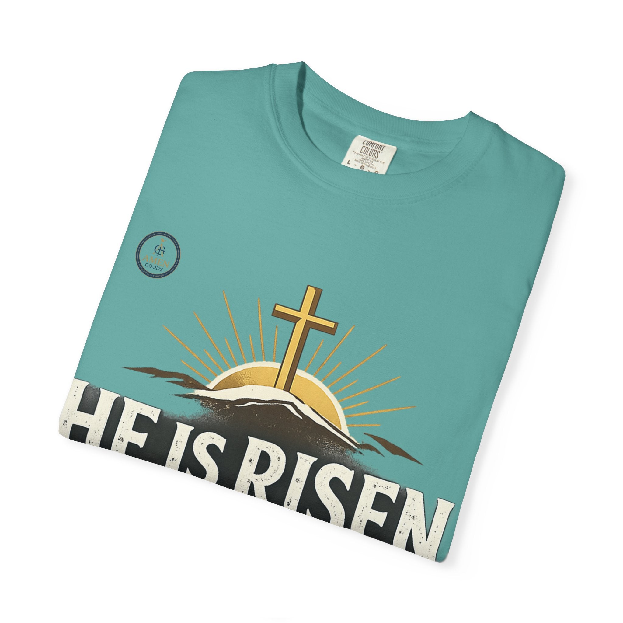 He Is Risen T-Shirt — Matthew 28:6 Easter Christian Tee