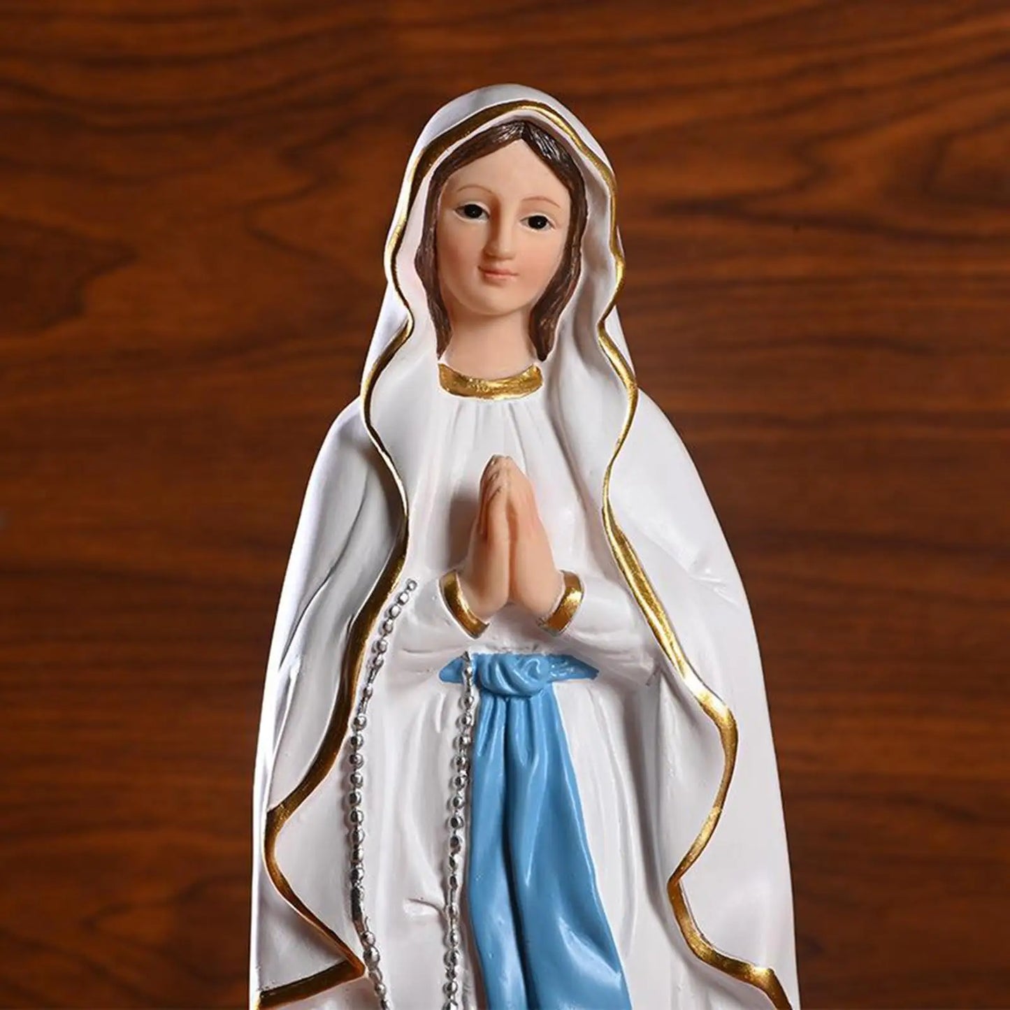 Roman Catholic Sculpture Resin Tabletop Statue Decorative Figurine Figure Mary Statue 30cm Height