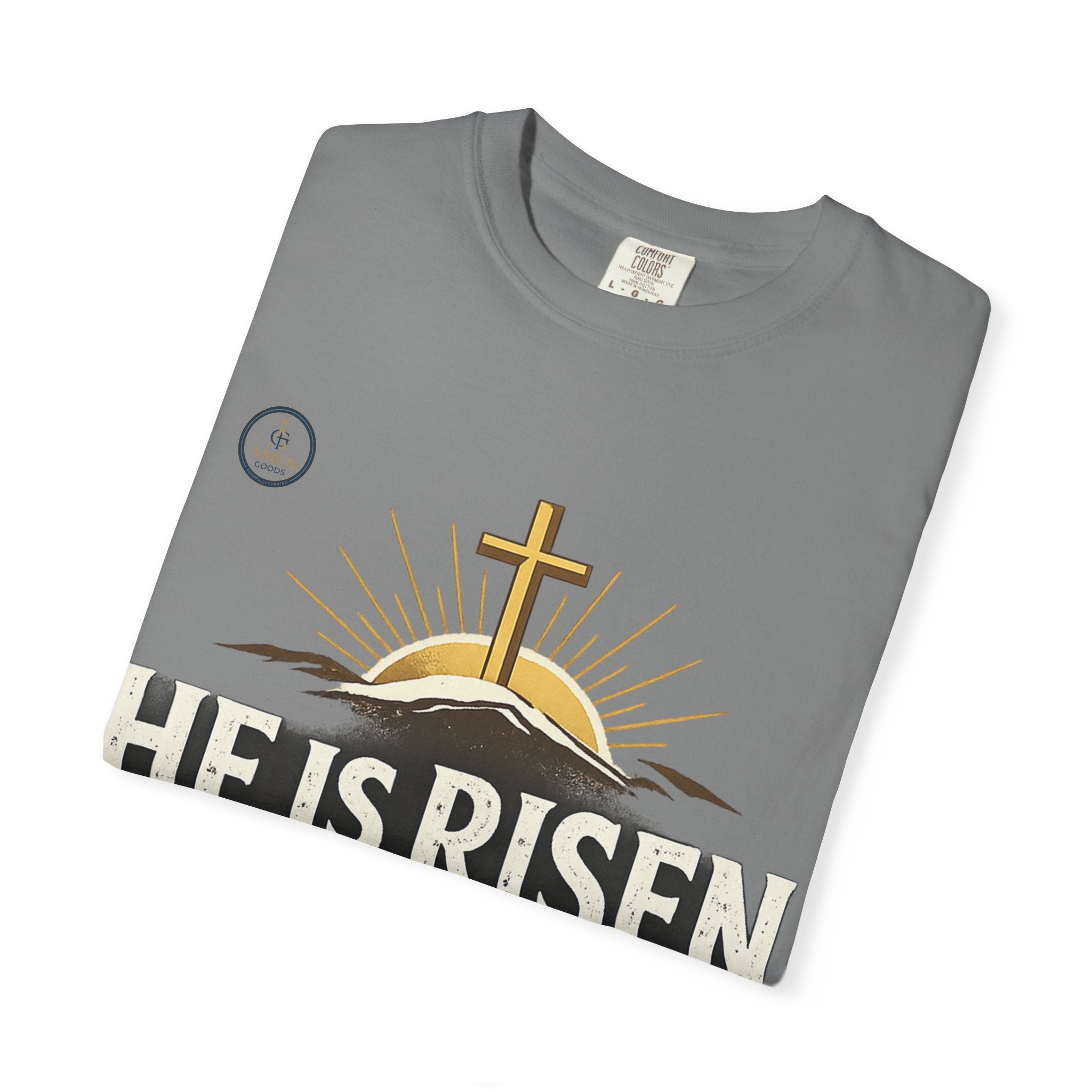He Is Risen T-Shirt — Matthew 28:6 Easter Christian Tee