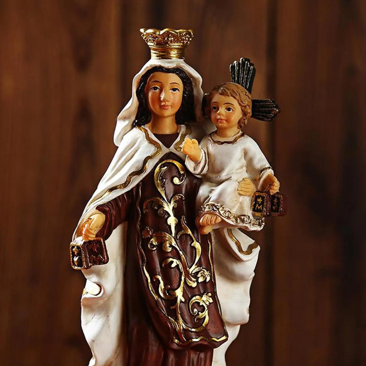 Religious Figurine Resin Virgin Mary Statue and Sculpture,Blessed Virgin Mary Statue,Our Lady of Lourdes Art Pieces Decoration