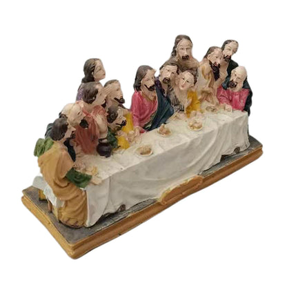 Collection Last Supper Statue Table Top Decoration Holy Religious Figurine House Home Office Car Decor,7"