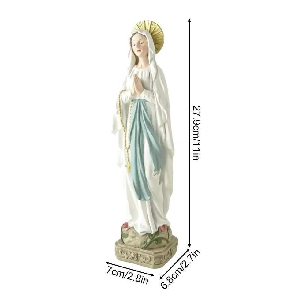 Virgin Mary Statue Religious Sculpture Decoration Desktop Catholic Mary Figurines For Home Wedding Church Display School