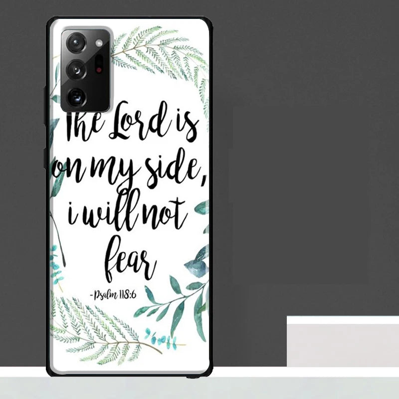 Bible Verse Quotes Case For Samsung Galaxy S25 S24 S23 Ultra S9 S10 S20 S21 S22 Plus S23 FE S25 FE Phone Cover