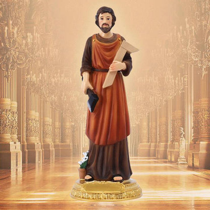 Saint Joseph Carrying Child Jesus Statues Religious Figurines Resin Model Sculpture St. Joseph God Christ Church Desk Décor