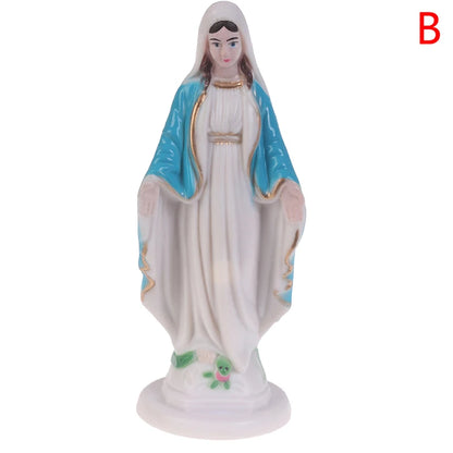 1PC Mary Statue Jesus Home Decoration Gift  Small Ornaments Catholic Mary Statue Madonna Handmade Virgin