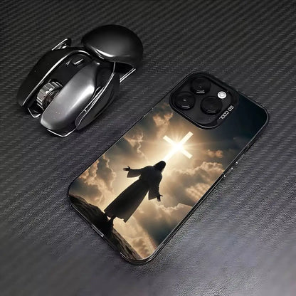 Faith C-Christian R-Religious Jesus Phone Case For iPhone 17, 16,15,14,13,12,11 Plus,Pro Max, Colorful Silver Funda Cover