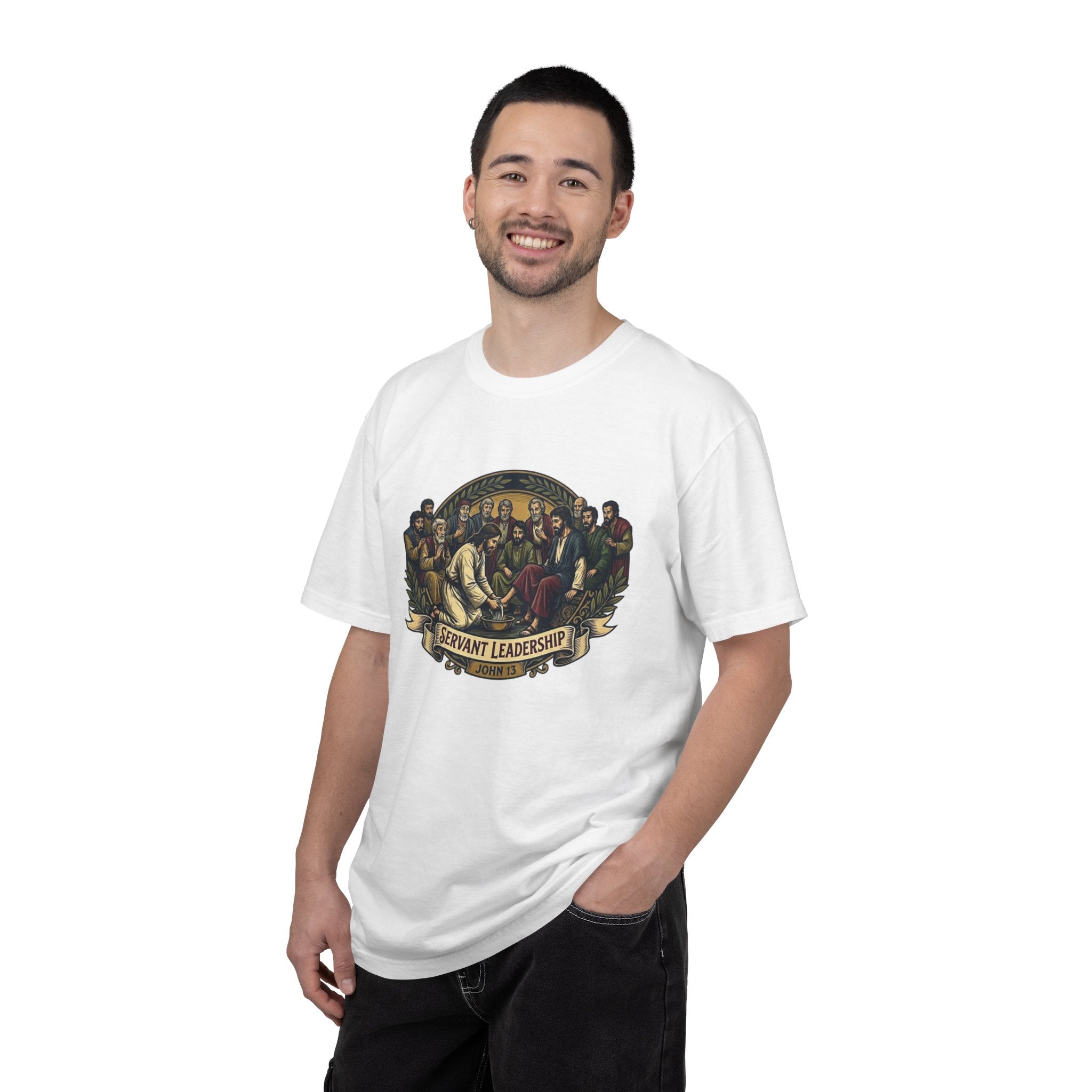 Servant Leadership T-Shirt — Vintage Religious Apostles Design