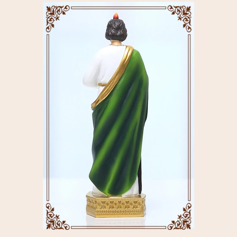 F92B Jude Statue Catholic Christian Hand Painted Holy Religious Figurine for Home Bedroom Church Decoration Gift