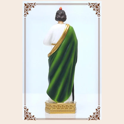 F92B Jude Statue Catholic Christian Hand Painted Holy Religious Figurine for Home Bedroom Church Decoration Gift