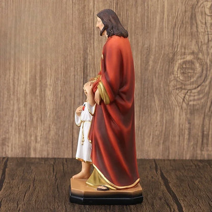 21cm Classical Figure Statue Joseph Jesus Figure Ornament Father's Day Decoration Gift Resin Crafts Figurines Collections Object