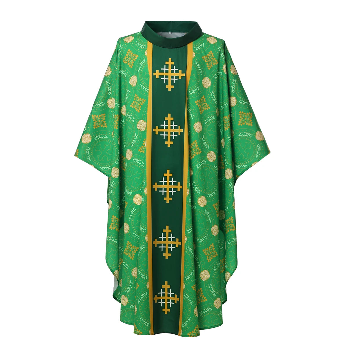 Men's Church Pastor Celebrant Chasuble Priest Vintage Robe Gown Cape Cassock Vestment