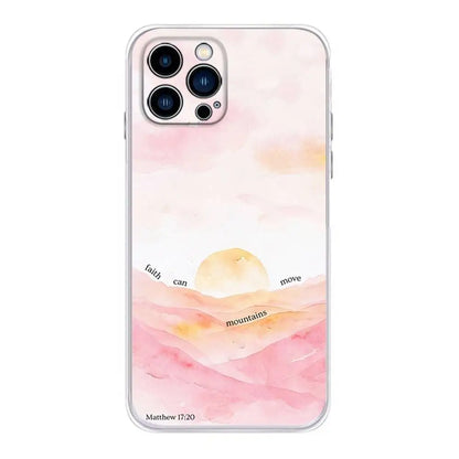 Bible Jesus Christian Verse Phone Case For iPhone 17,16,15,14,13,12,11, Plus,Pro,Max,XR,XS,Plus,E,Mini Transparent Soft Cover