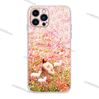 Bible Jesus Christian Verse Phone Case For iPhone 17,16,15,14,13,12,11, Plus,Pro,Max,XR,XS,Plus,E,Mini Transparent Soft Cover