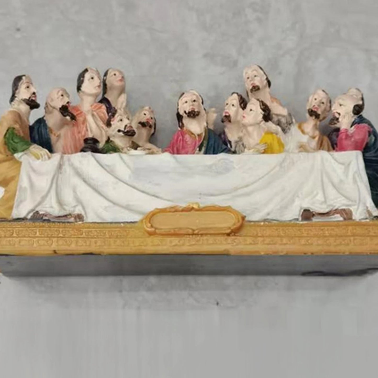 Collection Last Supper Statue Table Top Decoration Holy Religious Figurine House Home Office Car Decor,7"