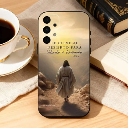 Jesus Bible Verse Spanish  Phone Case For Samsung Galaxy A73,A72,A71,A70,A53,A52,A51,Soft Silicone Black Cover